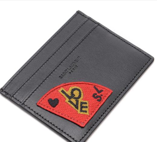 奥莱圣罗兰17FW中性SL爱情补丁卡钱包JPY带授权招加盟代理 商品图3