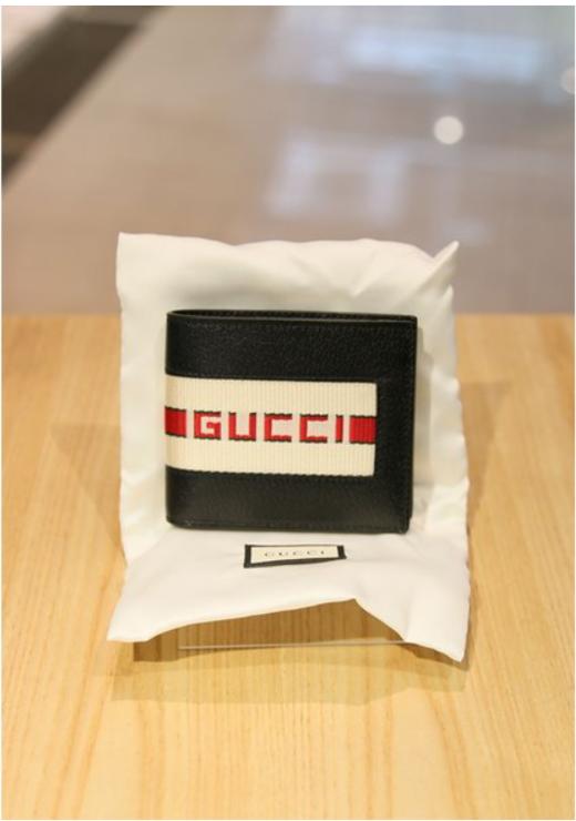 奥莱GUCCI古驰条纹男士钱包（408827 CWGRN 1094）JPY带授权招加盟代理 商品图1