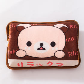 冬季新款充电热水袋自注水毛绒卡通暖水袋双插手暖手宝暖宫暖宝宝七夕情人节