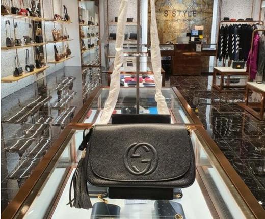 奥莱 [Gucci] Soho流苏链条包（536224 A7M0G 1000）JPY带授权招加盟代理 商品图0