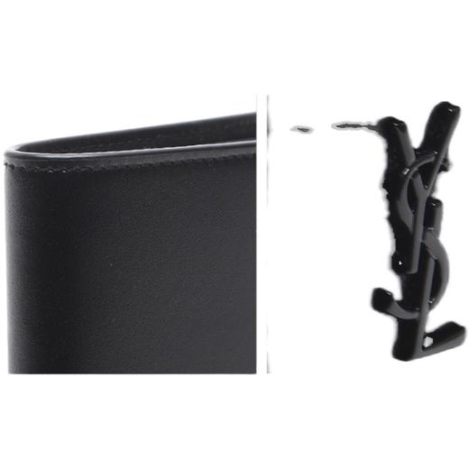 奥莱[圣罗兰] 20FW男士会标双折钱包（607727_1JB0U_1000_20F）JPY带授权招加盟代理 商品图4