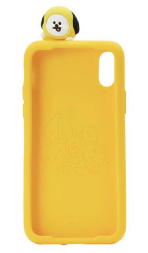 韩国 可爱Line Friends iPhone X BT21 CHIMMY Figure硅胶手机壳JPY带授权招加盟代理 商品图0
