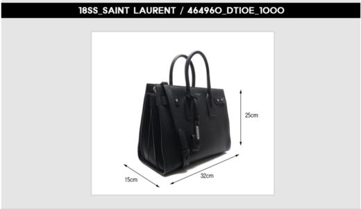 奥莱圣罗兰 18SS 女士小号单肩包（464960_DTI0E_1000_18S）JPY带授权招加盟代理 商品图1