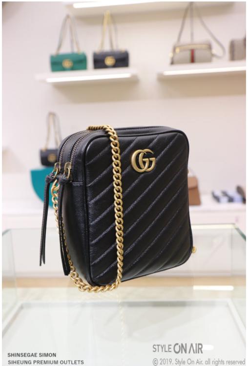 奥莱风尚[Gucci] Marmont迷你肩背包550155：黑色JPY带授权招加盟代理 商品图1