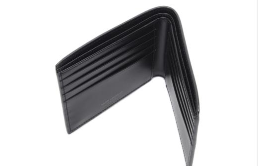 奥莱[圣罗兰] 20FW男士会标双折钱包（607727_1JB0U_1000_20F）JPY带授权招加盟代理 商品图3