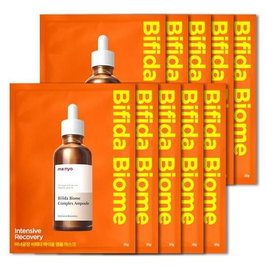 韩国Manyo魔女工厂Bifida Biome安瓶面膜皮肤屏障10片OliveYoungJPY带授权招加盟代理 商品图1