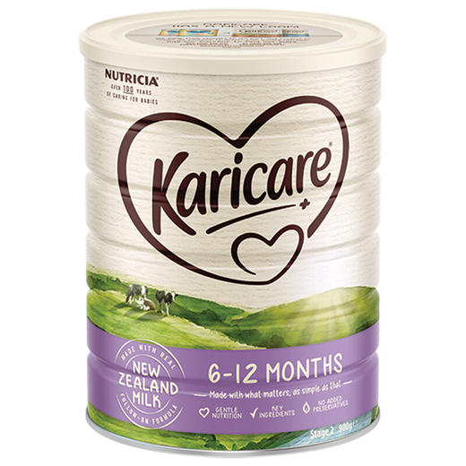 新西兰原装进口 可瑞康(Karicare) 婴儿配方牛奶粉2段 900g 商品图0