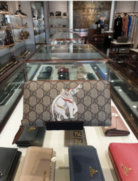 奥莱 Gucci GG Supreme拉链长款钱包（大象）456863 K6R6G 8315JPY带授权招加盟代理