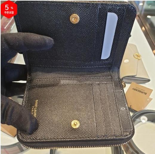 奥莱Saint Laurent Matlasse 轻巧双折钱包403723 BOW01 1000JPY带授权招加盟代理 商品图3