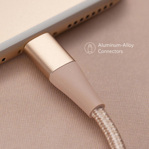 ANKER POWERLINE+ II LIGHTNING USB CABLE(F) 玫瑰金手机数据线JPY带授权招加盟代理 商品图2