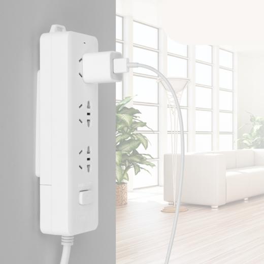 1.5m/1.6m/2.8m/阻燃多孔带线插板、排插插座插线板   面板多孔家用多功能长拖接线板 商品图4