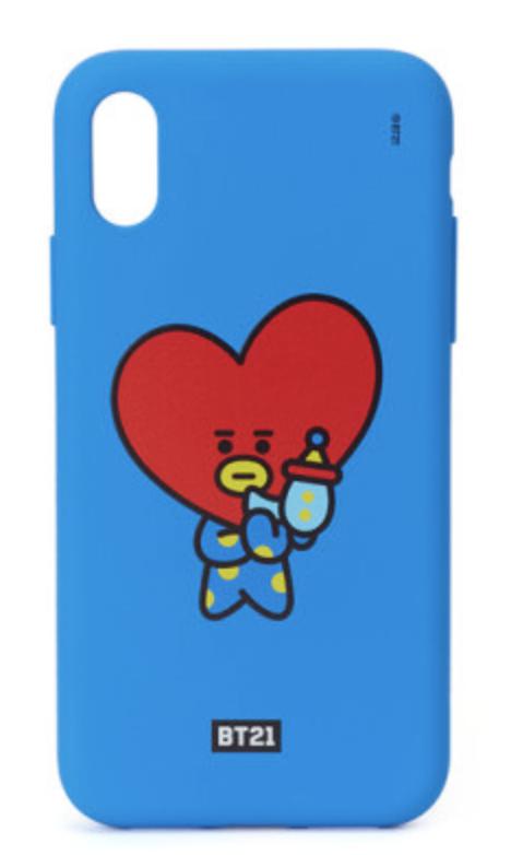 韩国 可爱Line Friends iPhone X-BT21 TATA硅胶手机套JPY带授权招加盟代理 商品图0