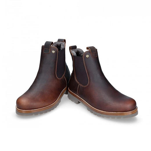 限时特价——西班牙原产羊毛款皮毛一体男士皮靴酒红色BLC5(高品质纯天然羊毛内衬) 商品图1