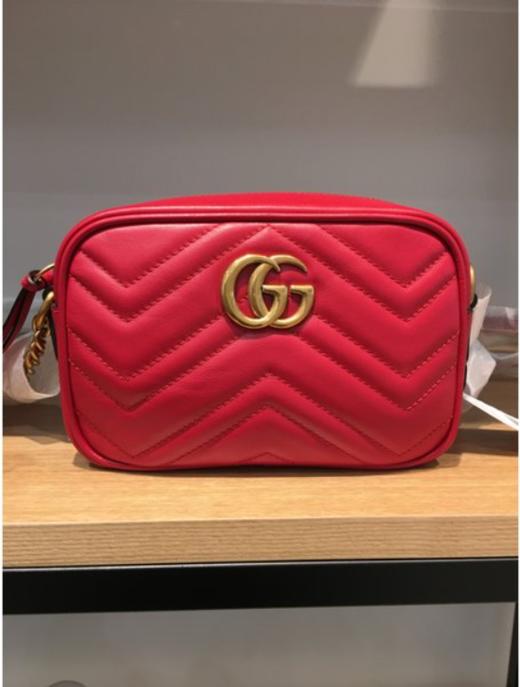 古驰Gucci Matlase迷你包红色448065 DTD1T 6433JPY带授权招加盟代理 商品图0