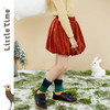 littletime童装蓬蓬裙 2020冬新款砖红复古灯芯绒花苞裙A字半身裙 商品缩略图1