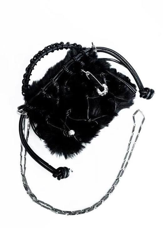 21SS 地鱼｜MERMAID - Pelta 仿皮草编织网兜 商品图1