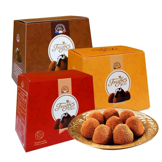 【甜蜜圣诞】德菲丝松露形代可可脂巧克力 浓郁奶香型100g 商品图2