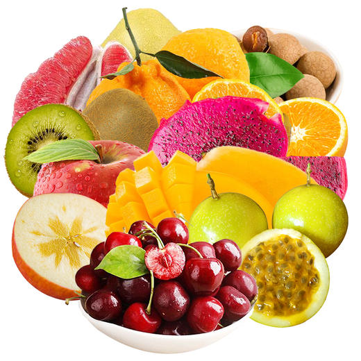鲜果组合（凯特青芒果2颗+百香果4颗+阿克苏苹果2颗+越南火龙果2颗+翠香奇异果4颗(过季)+赣南脐橙2+丑桔2颗（丑橘过季可换成红心火龙果1:1）+4颗柠檬+西柚1颗+芒果2颗）【HSZB5.0】 商品图0