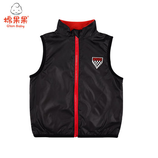 棉果果春秋季男童摇粒绒双面穿马夹M112171421086 商品图2