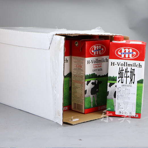 妙可维全脂（乐睦）灭菌乳纯牛奶1L 商品图2