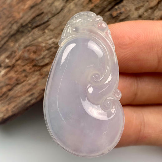 派瑞翡翠 翡翠挂件 糯种 飘绿花 商品图2