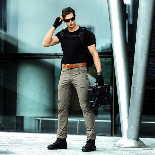 鹰爪行动风云者弹力三防战术裤夏季户外速干多口袋工装裤 商品图0