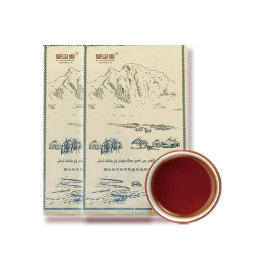 淦川茯砖茶  黑茶   黑茶茯砖茶  原叶茯茶 茶叶 700g 商品图0