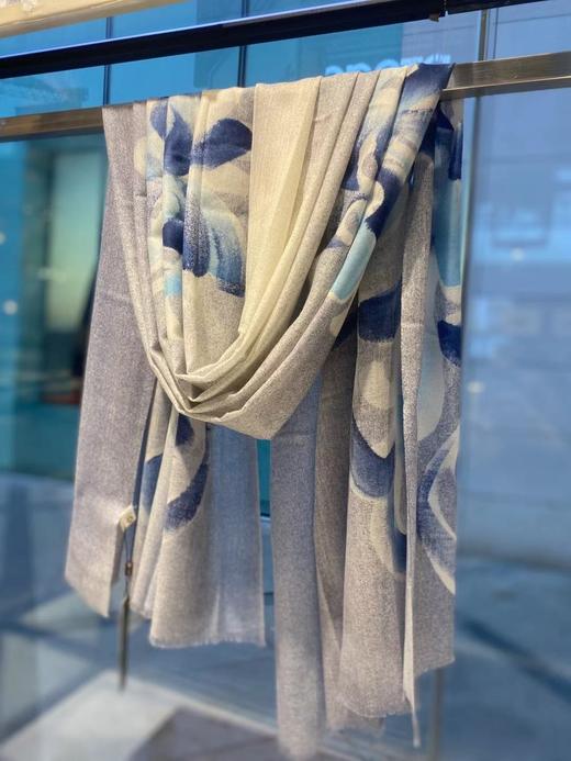 优品堂“活色生香”精品羊毛高档礼品披肩围巾两用长围巾 商品图7