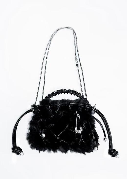 21SS 地鱼｜MERMAID - Pelta 仿皮草编织网兜 商品图2