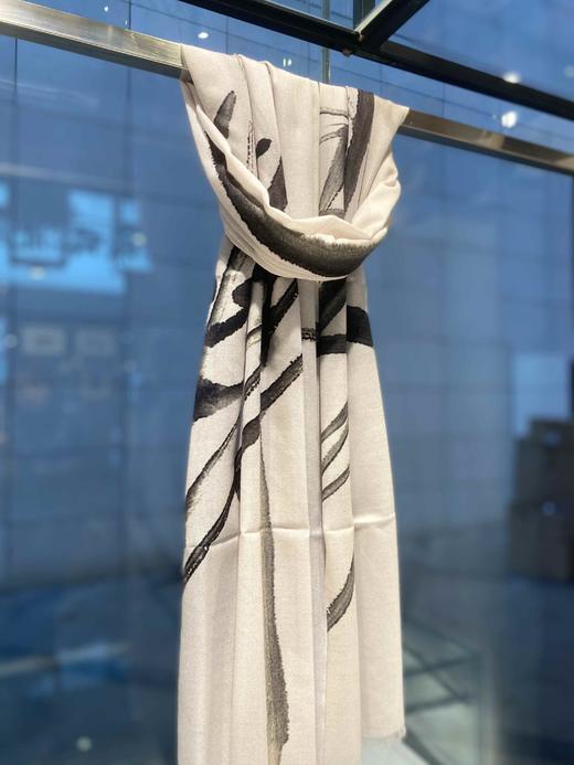 优品堂“活色生香”精品羊毛高档礼品披肩围巾两用长围巾 商品图4