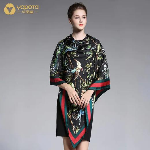 YOPOTA/优品堂“雍容华贵”重磅桑蚕丝，防紫外线，140大方巾丝巾 商品图12