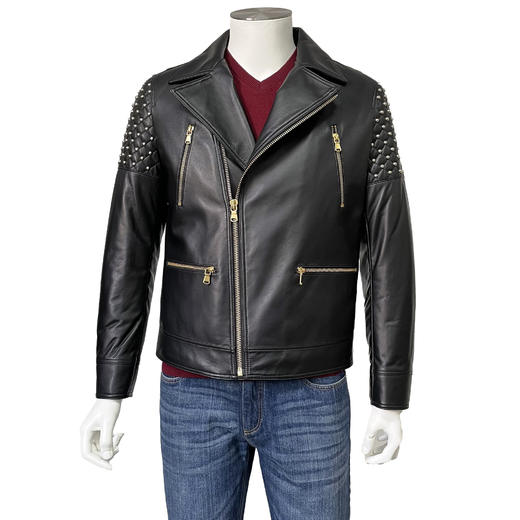 Marco Azzali机车款皮棉服 L3906200 商品图0