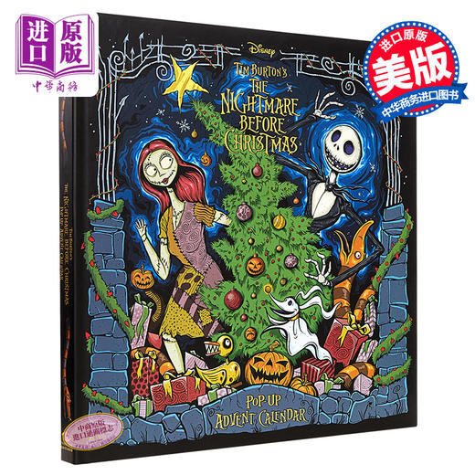 预售 【中商原版】The Nightmare Before Christmas Advent Calendar and Pop Up Book 豆瓣高分 英文原版 圣诞夜惊魂立体书 Scott Cam 商品图0