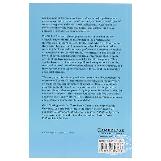 预售 【中商原版】剑桥哲学指南系列：解读福柯 英文原版 The Cambridge Companion to Foucault Gary Gutting 商品图1