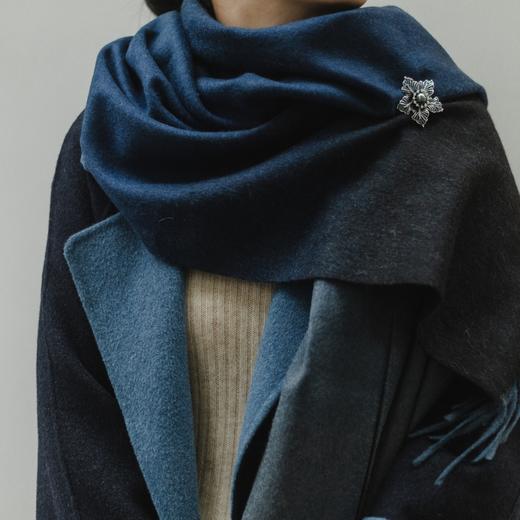 【à perles】纯手工撞色双面毛呢大衣  中长款，重工1200g 商品图4