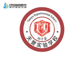 定制深圳市龙岗区天誉实验学校熨烫校徽布标姓名贴胸章缝制包邮51