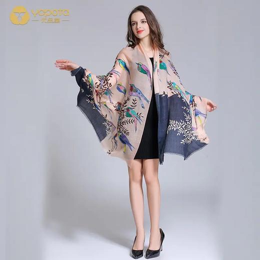 优品堂“预约幸福”高档精品羊毛礼品披肩围巾两用 商品图4