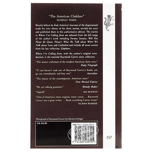 【中商原版】我打电话的地方 英文原版 Where I'm Calling From Raymond Carver 雷蒙德卡佛 美国的契诃夫 商品图1