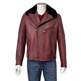 Marco Azzali机车款皮衣 L3708900