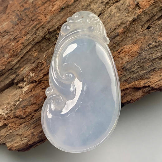 派瑞翡翠 翡翠挂件 糯种 飘绿花 商品图1