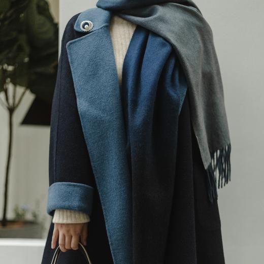 【à perles】纯手工撞色双面毛呢大衣  中长款，重工1200g 商品图3