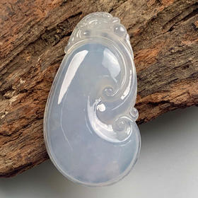 派瑞翡翠 翡翠挂件 糯种 飘绿花