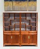红桥红  家具严选  缅甸花梨（大果紫檀）  【196 双抽屉带柜门线条 博古架】 商品缩略图0