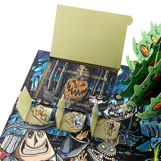 预售 【中商原版】The Nightmare Before Christmas Advent Calendar and Pop Up Book 豆瓣高分 英文原版 圣诞夜惊魂立体书 Scott Cam 商品图6