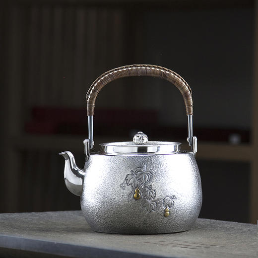 福禄煮水大银壶 商品图0