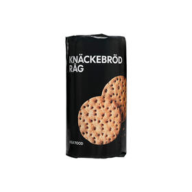 IKEA 宜家 KNÄCKEBRÖD RÅG 黑麦薄脆饼 250g