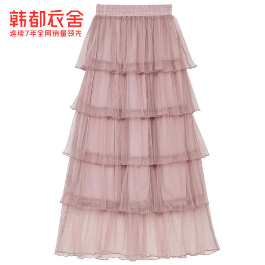 韩都衣舍2021夏装新款韩版学生网纱仙女裙蛋糕裙半身裙OM90551璎 商品图4