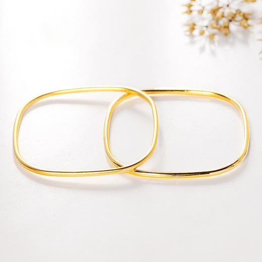 足金999四方形手镯