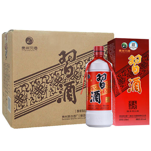 【推荐】习酒 老习酒 53度 酱香型高度白酒 579ml*6瓶 整箱装 商品图1