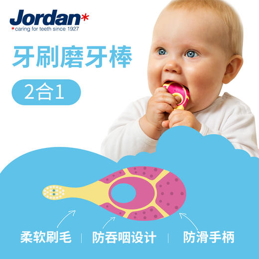 【红点设计奖】挪威 Jordan 0-9岁进口婴幼儿童宝宝软毛牙刷2+牙膏1 商品图5